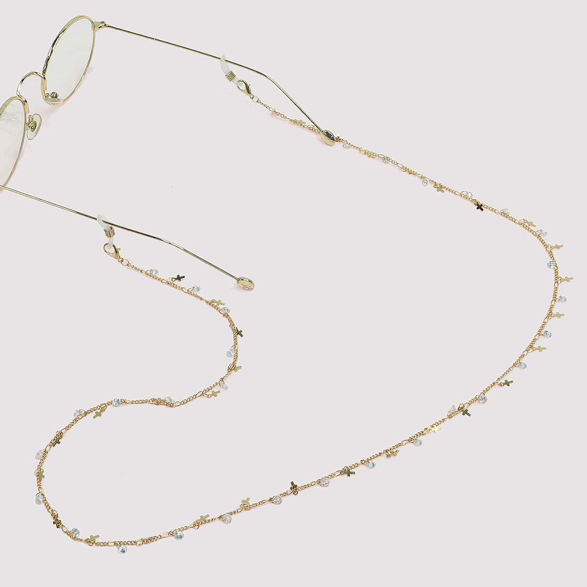 

Cross Charm Glasses Chain, Gold