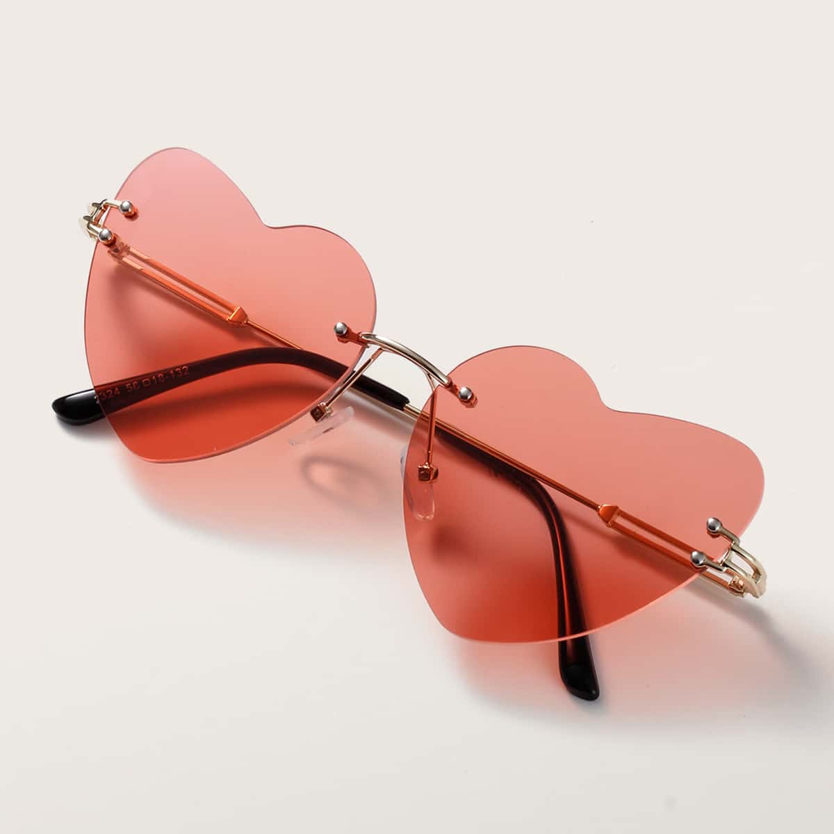 

Rimless Heart Shaped Lens Sunglasses