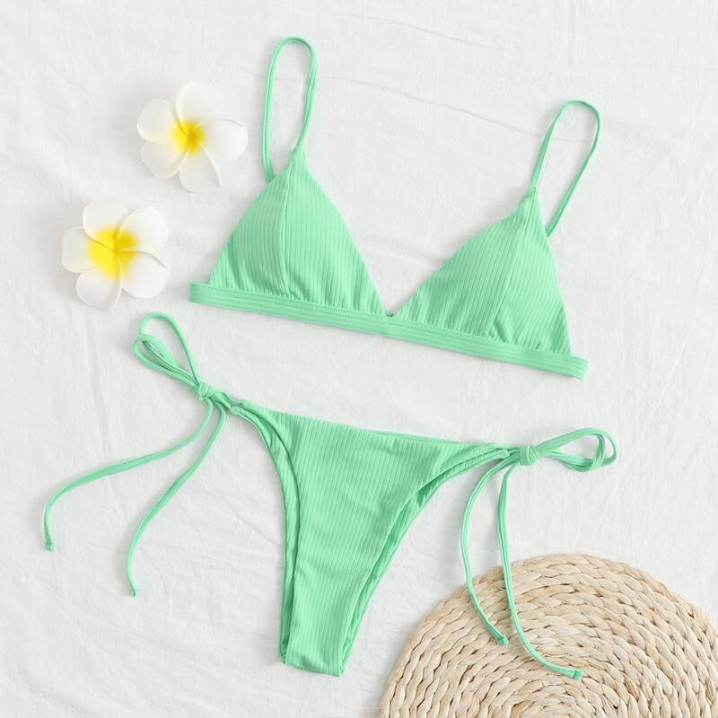 

Mint Green String Bikini Swimsuit