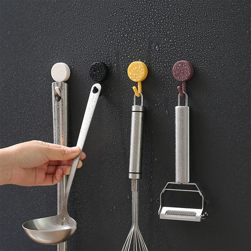 

10pcs Random Round Wall Hook, Multicolor