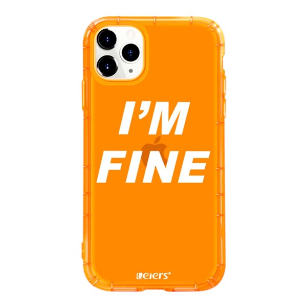 

Чехол для iPhone с текстовым узором 1шт, Оранжевый