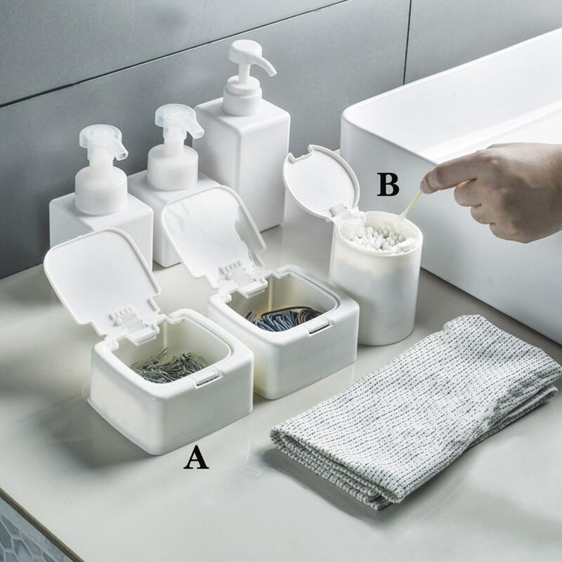 

1pc Solid Storage Box, White