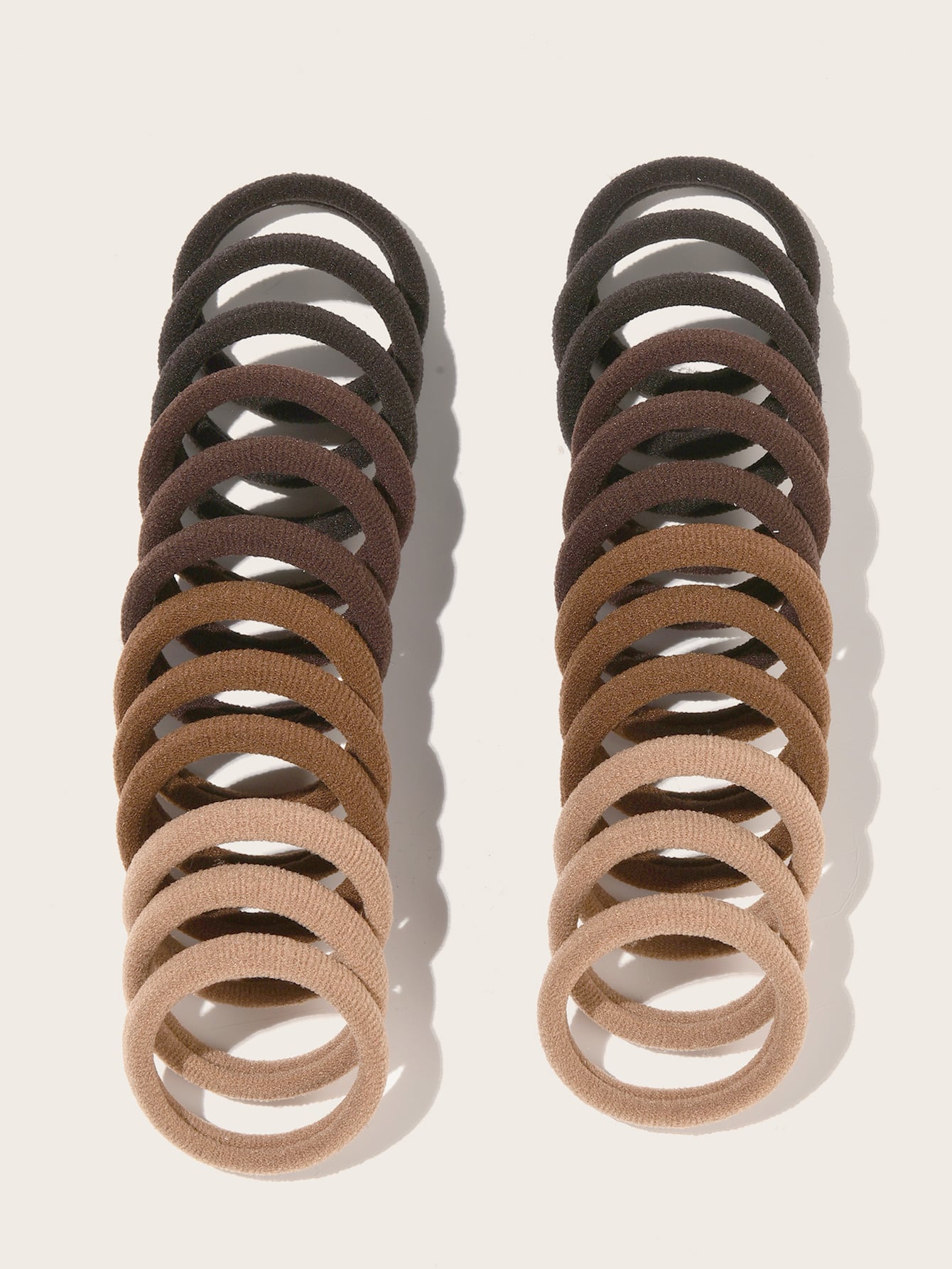 24pcs Simple Solid Hair Tie