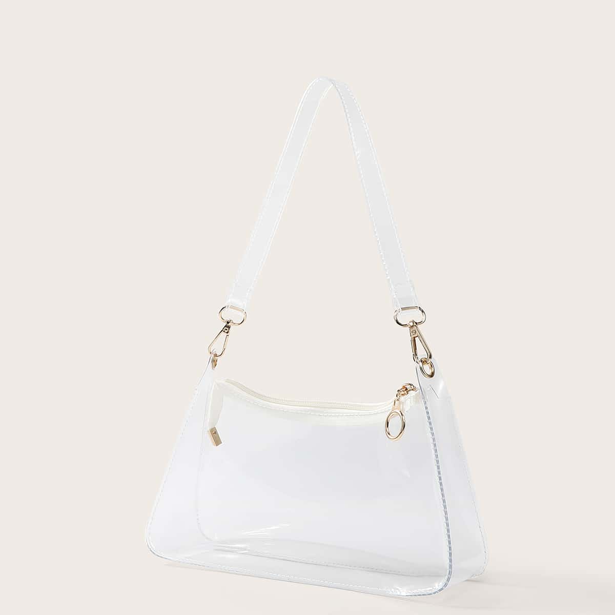 

Clear Zip Up Tote Bag