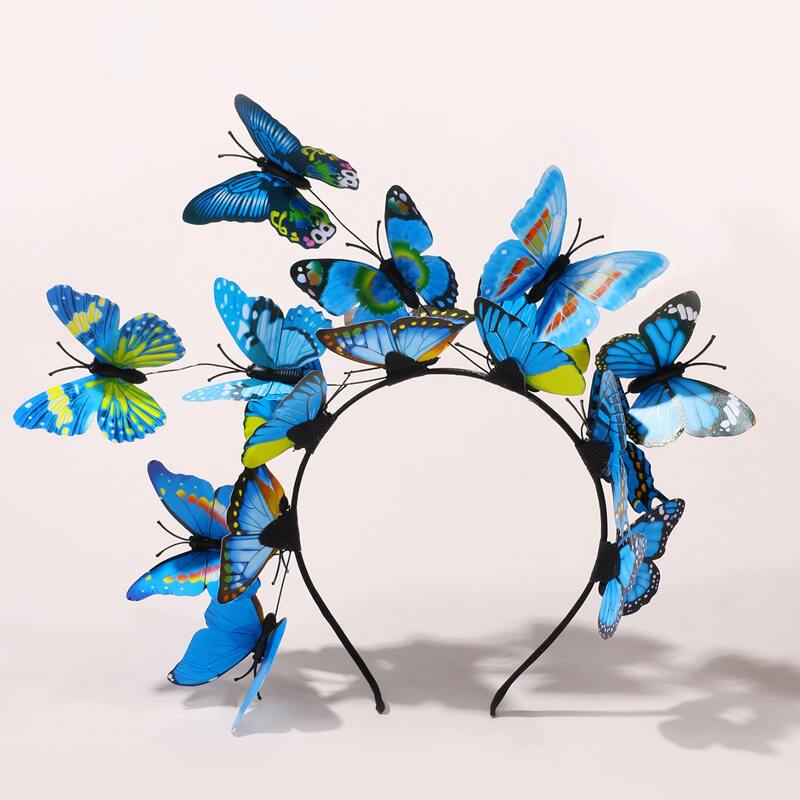 

Butterfly Hair Hoop, Blue