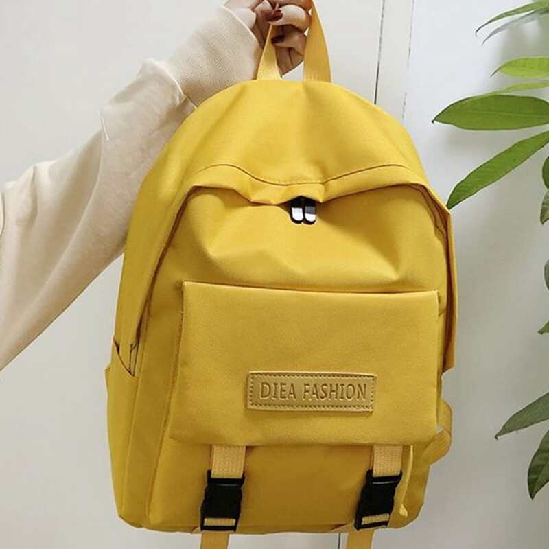 

Buckle Pocket Backpack, Yellow