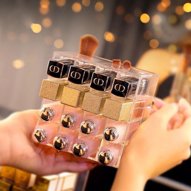 

Multi-grid Cosmetic Storage Box, Clear