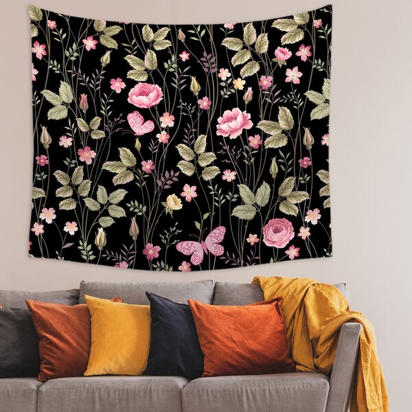 

Flower Print Tapestry, Multicolor