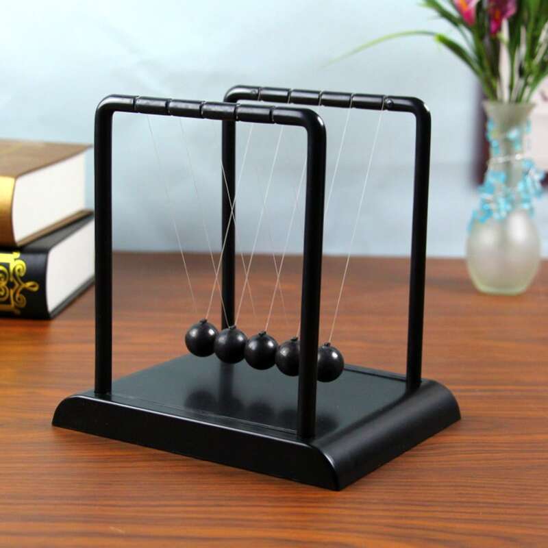 

Newton Cradle Decorative Object, Black