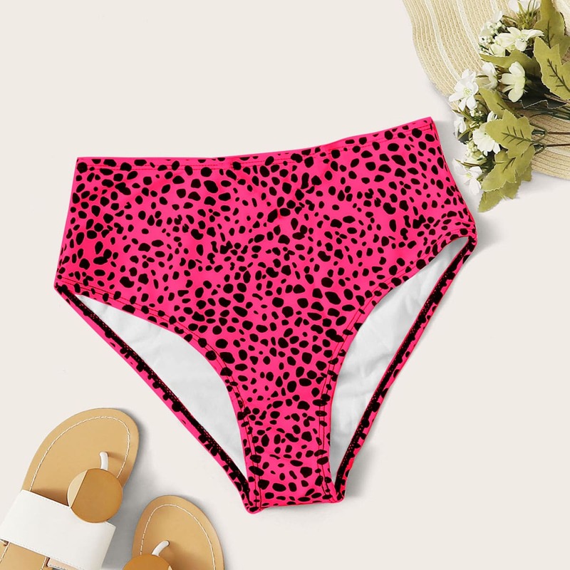 

Dalmatian High Waisted Bikini Panty, Hot pink
