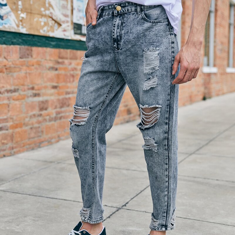 

Guys Ripped Jeans, Grey