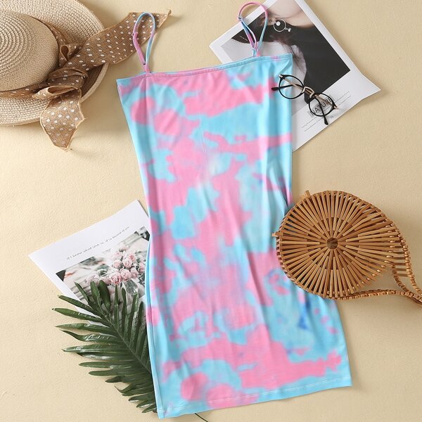 

Tie Dye Cami Dress, Multicolor