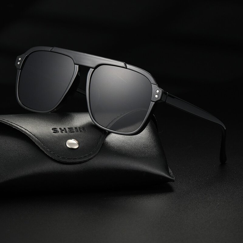 

Guys Flat Top Sunglasses, Black