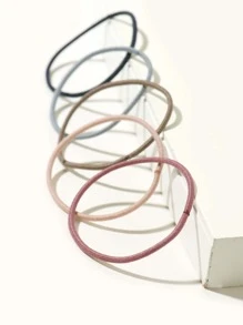 100pcs Girls Elastic Hair Tie - Multicolor - View 3