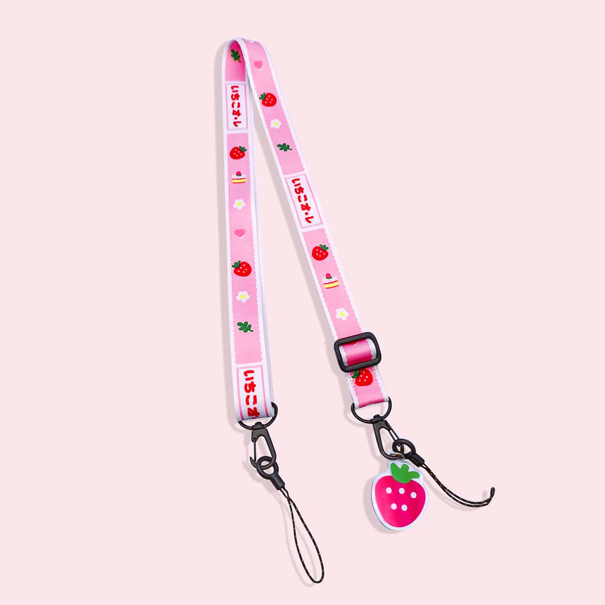 

1pc Cartoon Graphic Phone Lanyard, Pink
