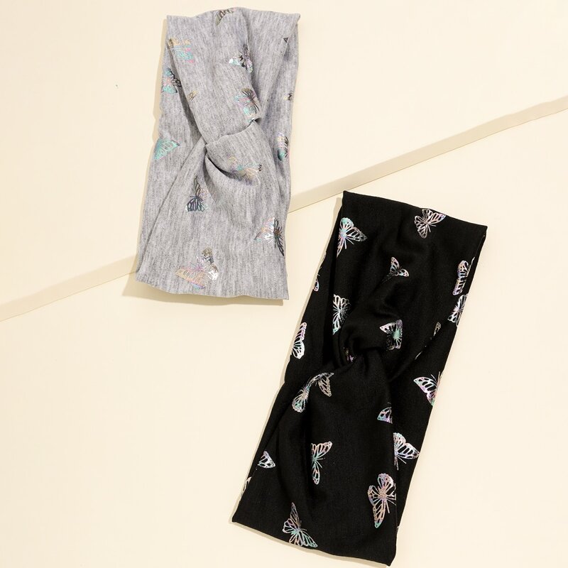 

2pcs Butterfly Headband, Multicolor