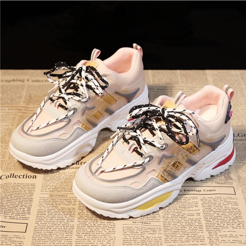 

Lace-up Chunky Sneakers, Multicolor