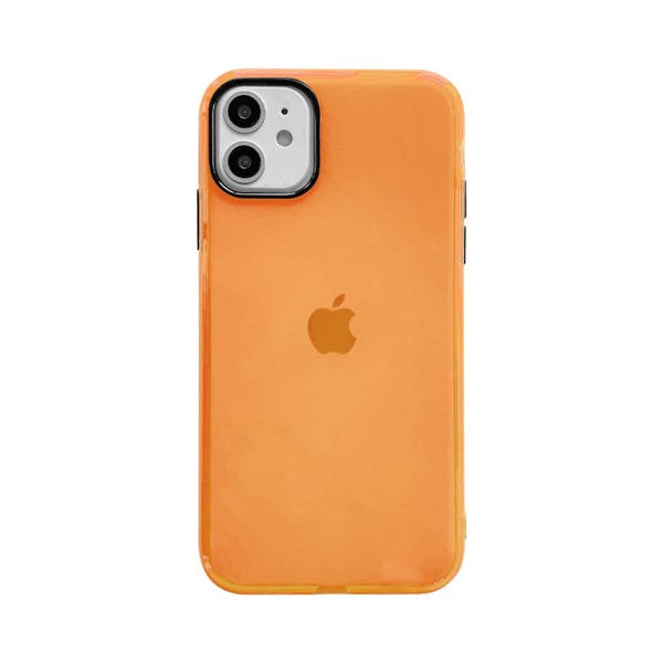 

1шт чехол для iPhone, Оранжевый прозрачный
