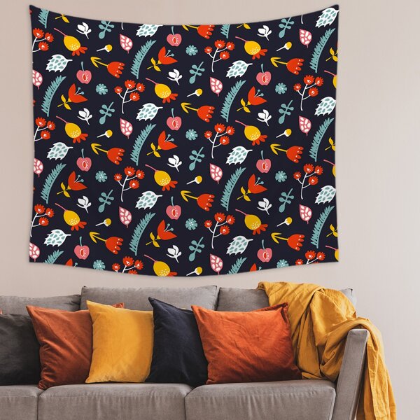 

Flower Print Tapestry, Multicolor