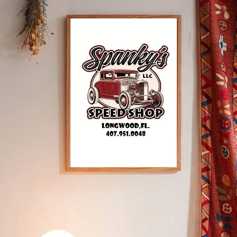 

Car Print Wall Print Without Frame, Multicolor