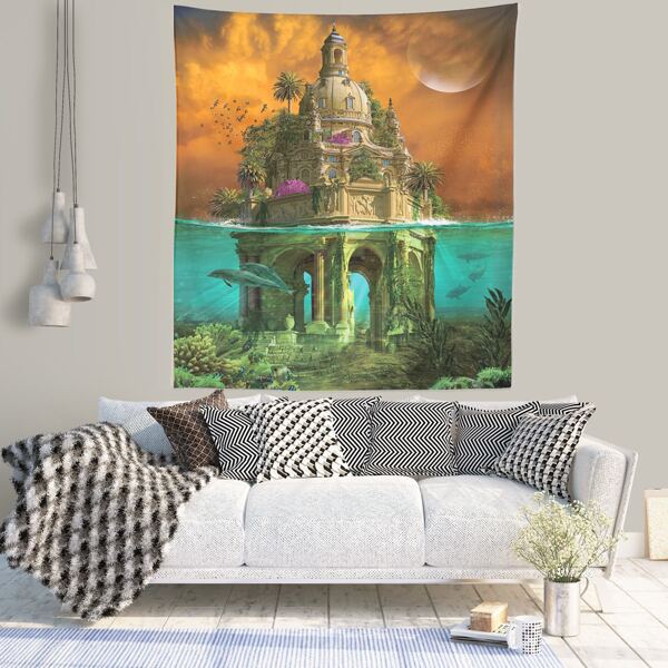 

Castle Print Tapestry, Multicolor