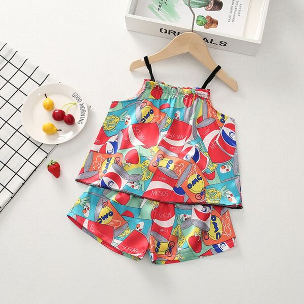 

Toddler Girls All Over Print Cami PJ Set, Multicolor