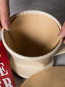 100入組咖啡過濾紙 - 卡其色 - 查看 4