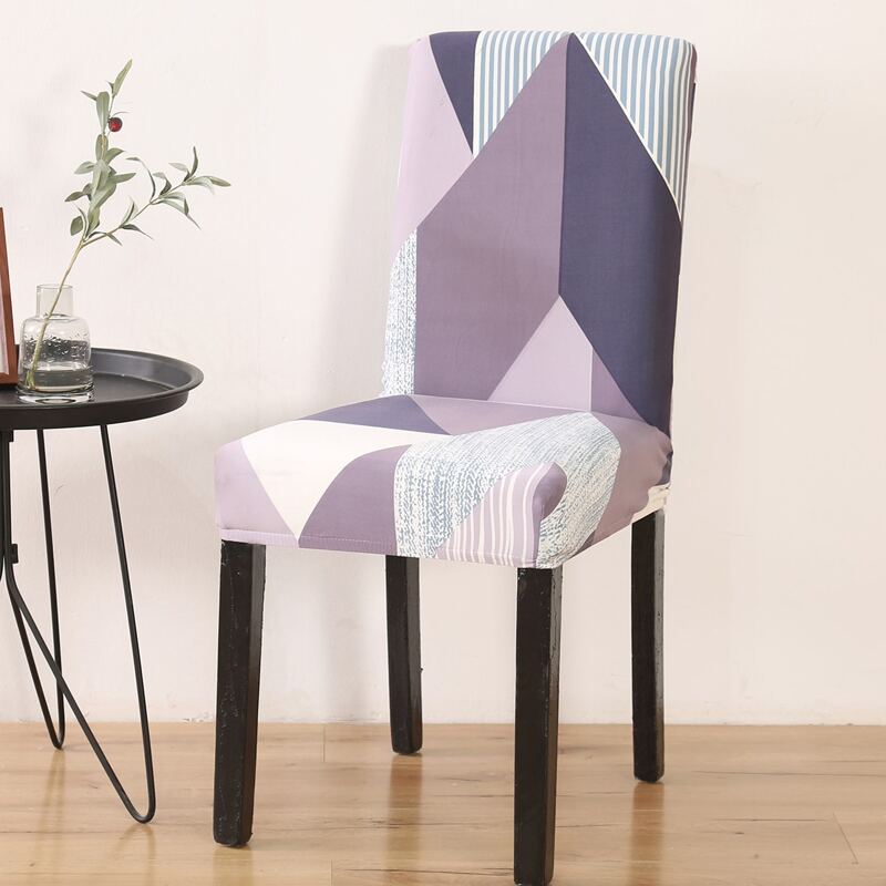 

Geometric Pattern Stretchy Chair Cover, Multicolor