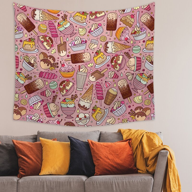 

Ice Cream Print Tapestry, Multicolor
