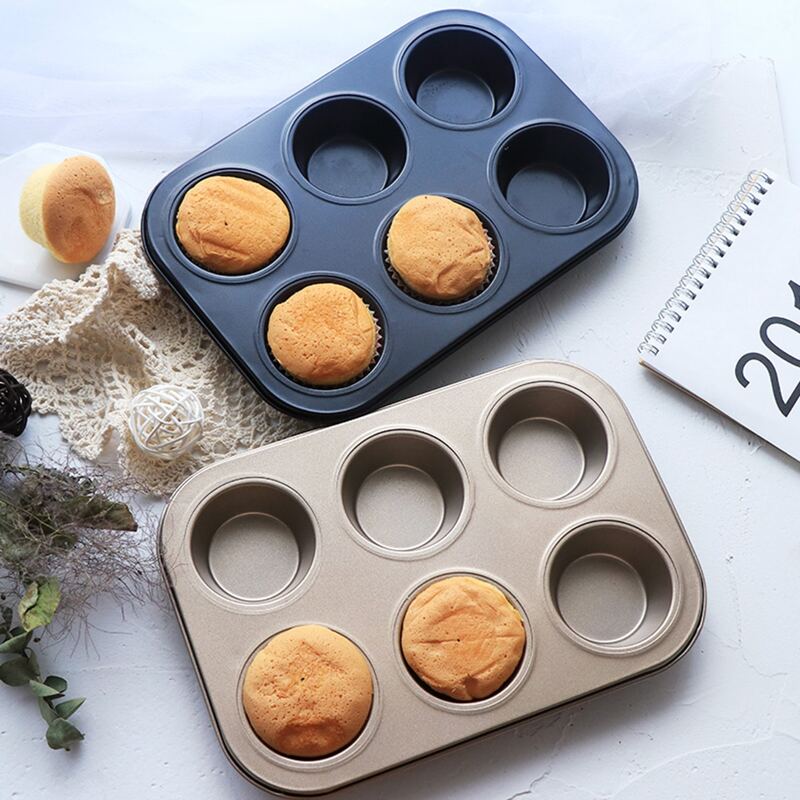 

1pc Cupcake Baking Tray, Multicolor