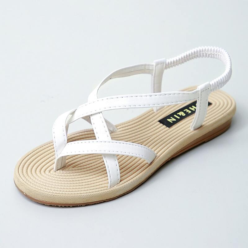 

Toe Post Slingback Sandals, White