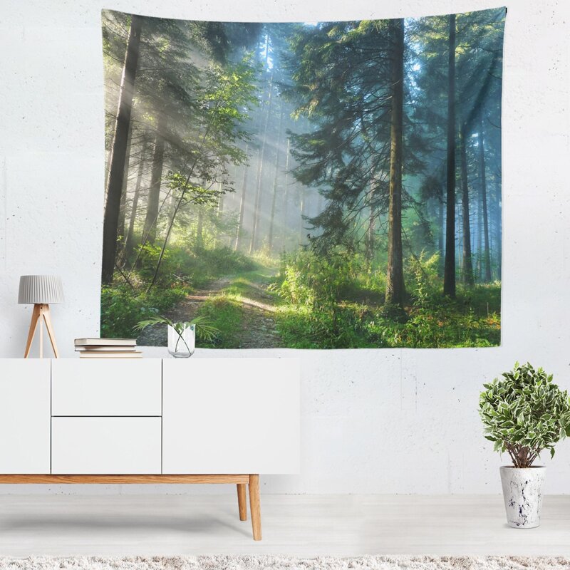 

Forest Print Tapestry, Multicolor