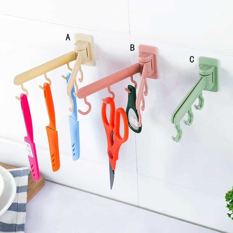 

1pc Rotatable Wall Hook, Multicolor