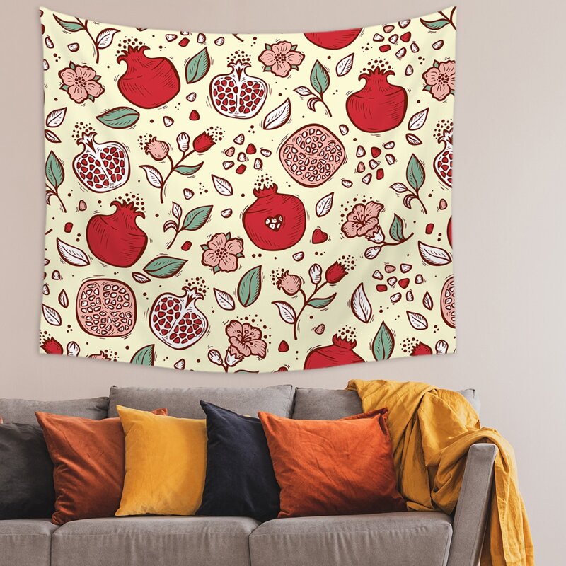 

Pomegranate Print Tapestry, Multicolor