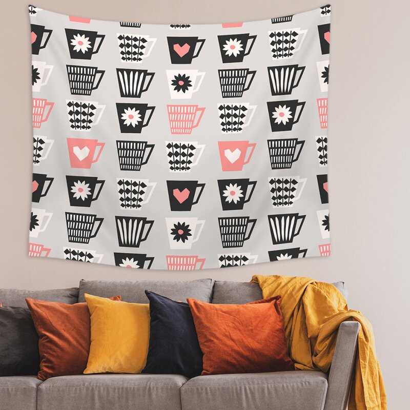 

Cup Print Tapestry, Multicolor