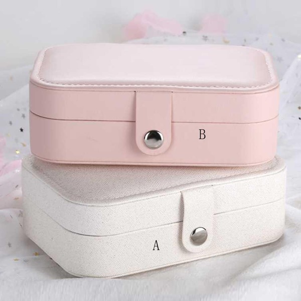 

1pc Solid Jewelry Storage Box, Multicolor