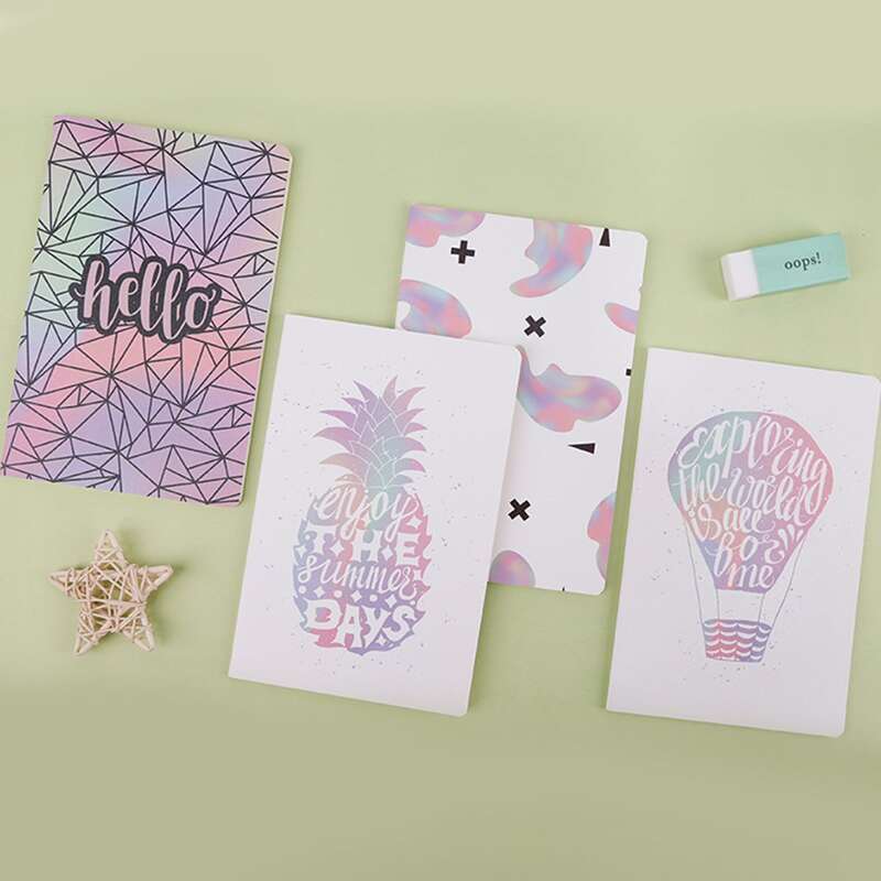 

1pack Mixed Pattern Cover Random Notebook, Multicolor