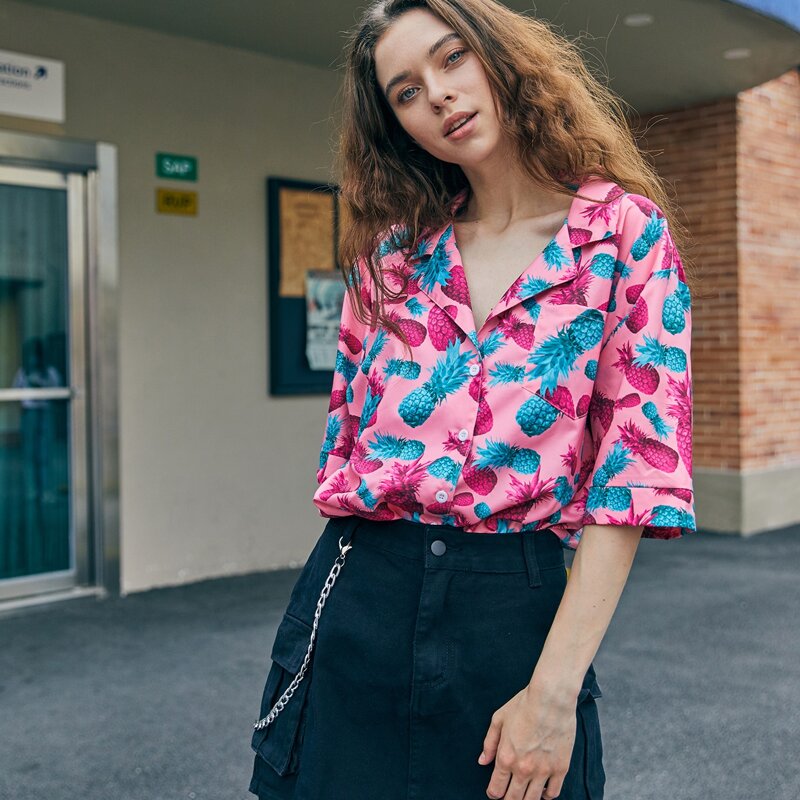 

Pineapple Print Blouse, Multicolor