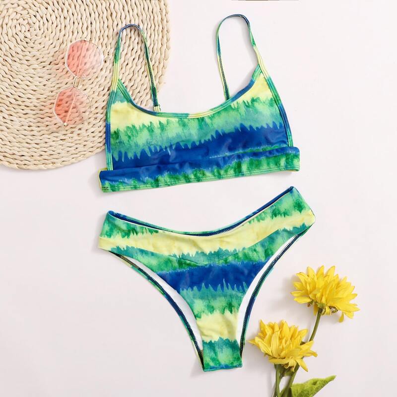

Tie Dye Bikini Swimsuit, Multicolor