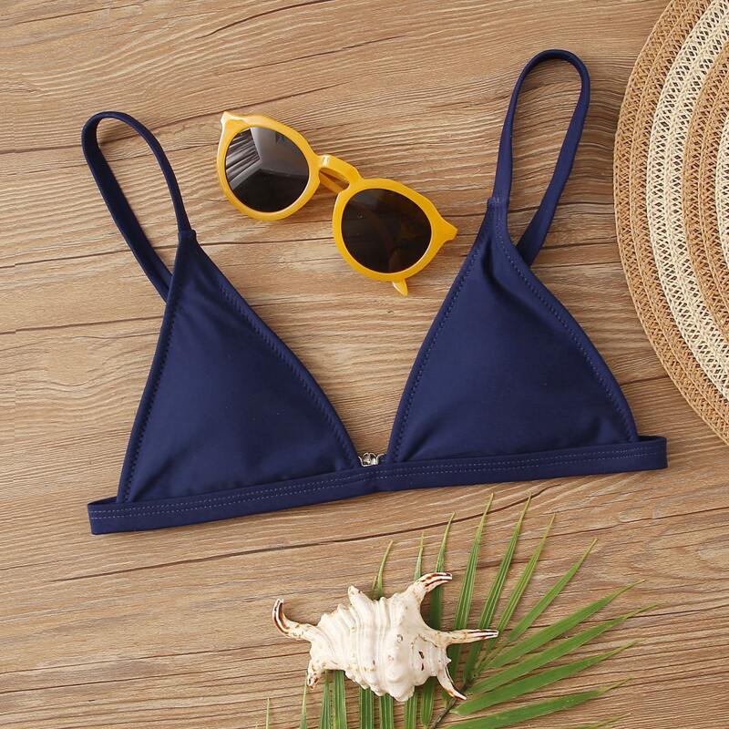 

Triangle Bikini Top, Navy blue