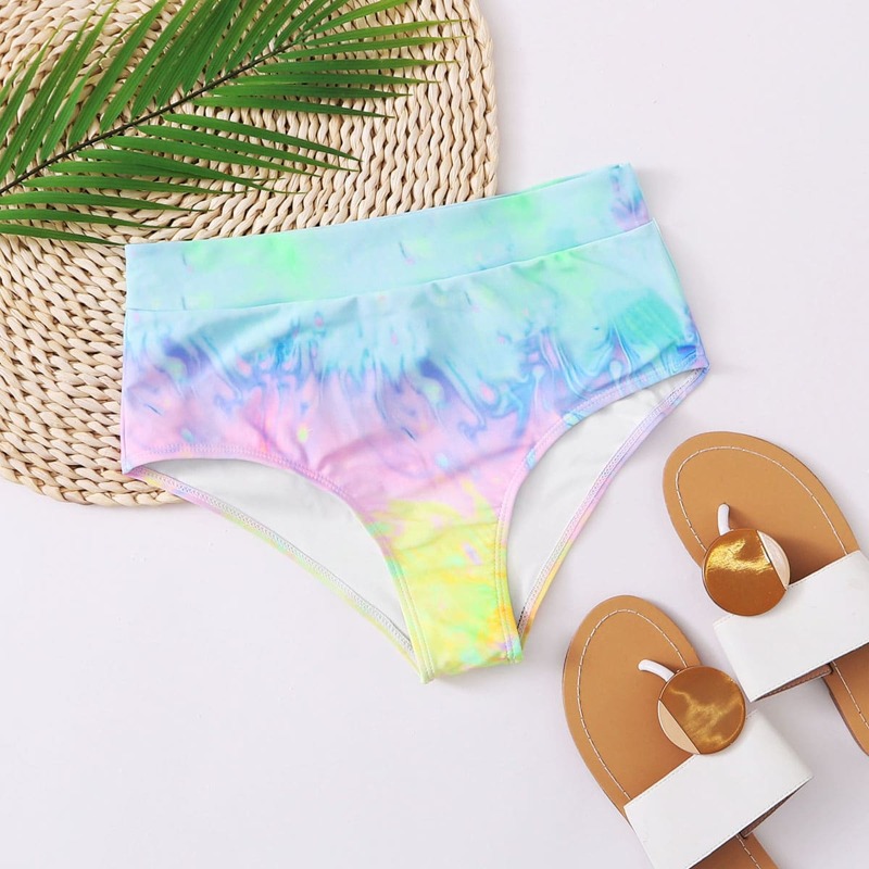 

Tie Dye High Waisted Bikini Panty, Multicolor
