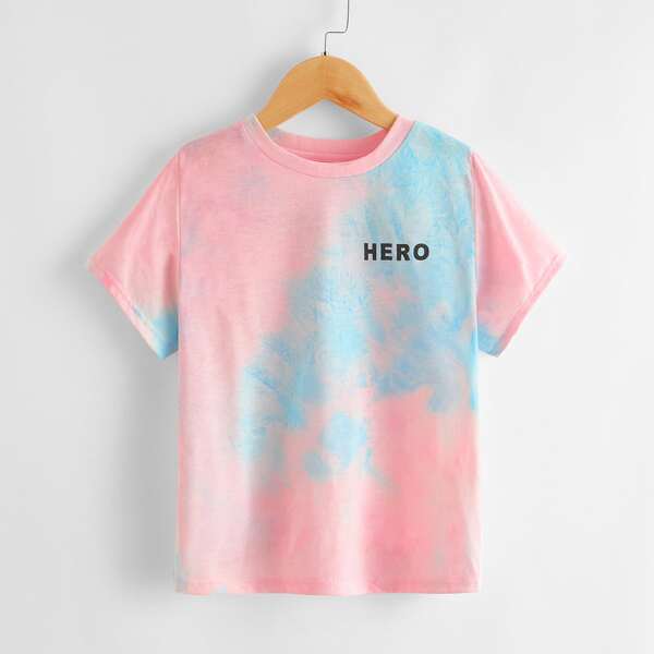 

Toddler Boys Tie Dye Letter Graphic Tee, Multicolor