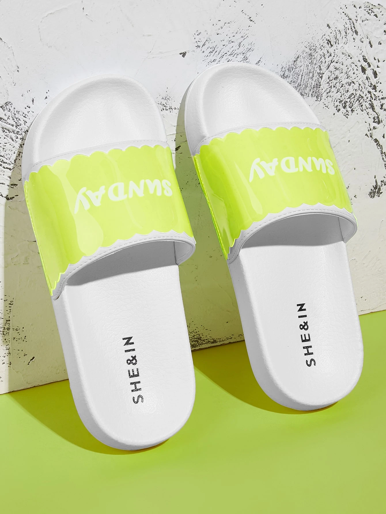 lime green wide fit shoes