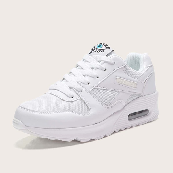 

Mesh Panel Chunky Sneakers, White