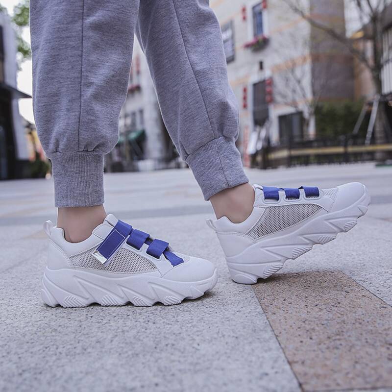 

Velcro Mesh Chunky Sneakers, White