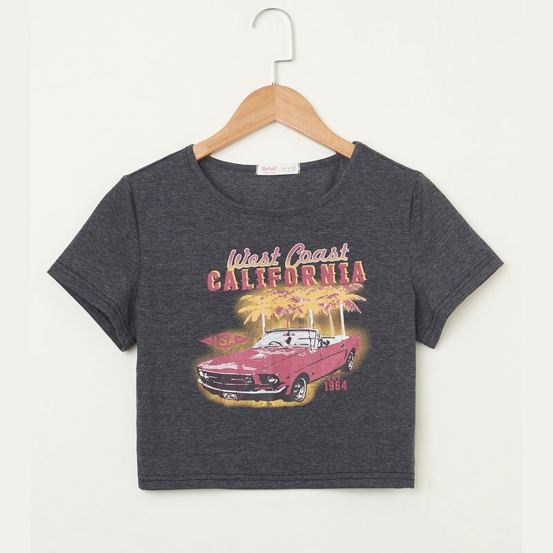 

Car Graphic Tee, Dark grey