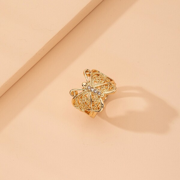 

Butterfly Decor Ring, Gold