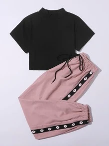 Mulvari Bộ thời trang Dây kéo Hoa Nhiều màu Giải trí - Nhiều màu - Xem 4