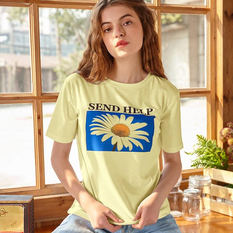 

Flower Graphic Tee, Yellow