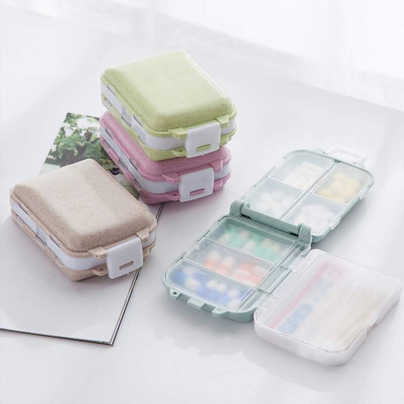 

1pc Random Pill Storage Box, Multicolor